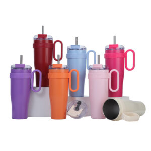 2-in-1 Insulated Stainless Steel Tumbler with Handle and Straw - Image 10