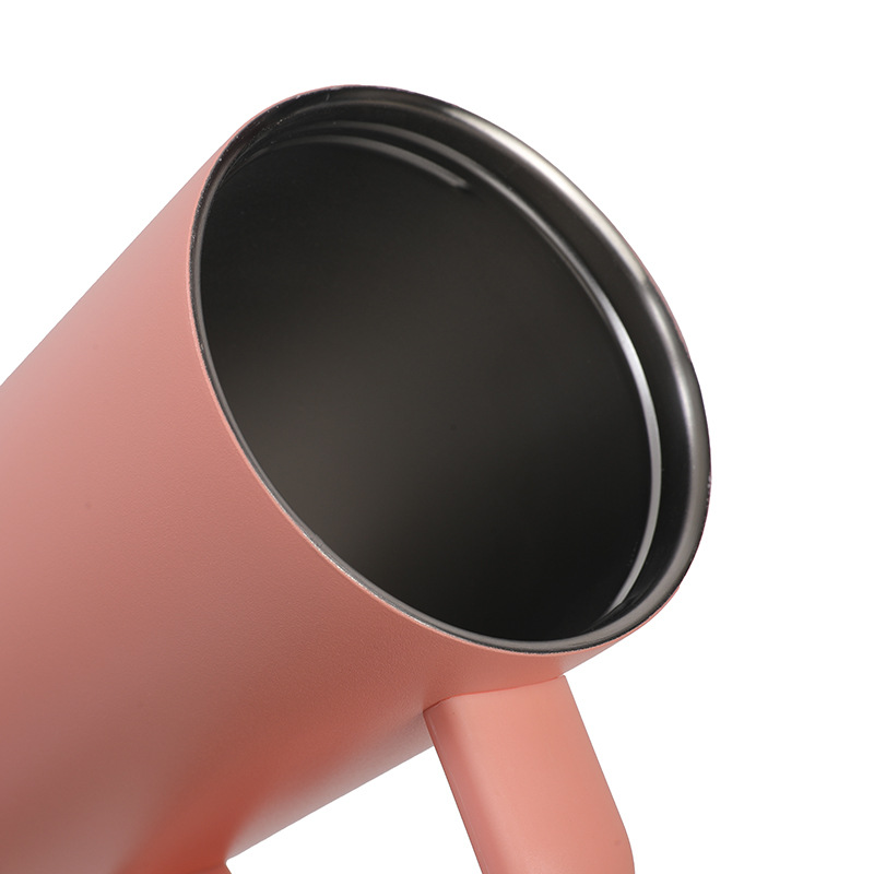 Insulated Stainless Steel Tumbler with Comfort-Grip Handle and Straw Lid - Image 4
